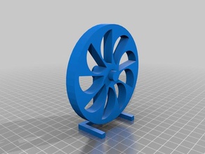 my customized perpetual motion wheel interactive art 3d print model - Mito3D
