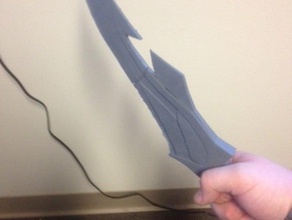 skyrim elfos punhal brinquedo & acessórios para jogos elf elven faca arma 3d print model - Mito3D