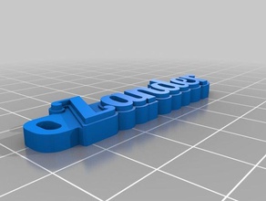 keychain zander organization customized 3d print model - Mito3D