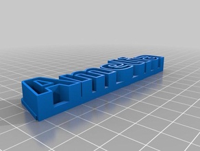 my customized text storage amelia sculptures 3d print model - Mito3D