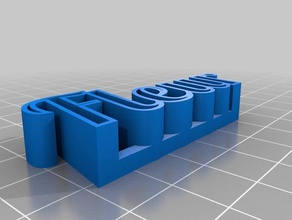 meu texto personalizado de armazenamento fleur esculturas 3d print model - Mito3D