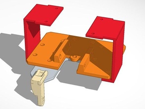 rigidbot non-bowden cyclop chimera mount 3d printer extruders direct drive extruder e3d cyclops 3d print model - Mito3D