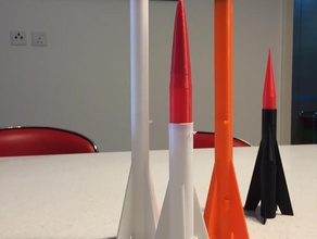 model rockets fly fit c6-5 engine diy estes rocket 3d print model - Mito3D
