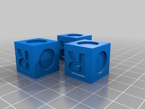 left center right dice replacements game 3d print model - Mito3D