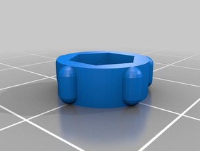 meu personalizados porca botão não só prusa i3 hephestos Impressora 3d de peças personalizado 3d print model - Mito3D