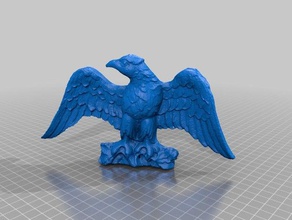 reloj de águila decoración eagle 3d print model - Mito3D