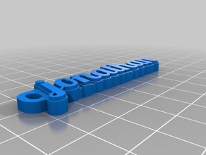 my customized hd name tag keychain organization 3d print model - Mito3D