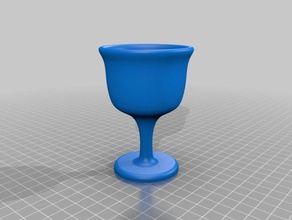 Schnapsglas mini-Pokal 2 Küche und Esszimmer Glas Kelch Schuss Shotglas shot-Glas 3d print model - Mito3D
