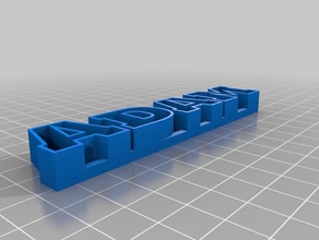 mon texte personnalisé de stockage sculptures 3d print model - Mito3D