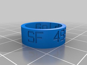 49rs ring rings customized 3d print model - Mito3D