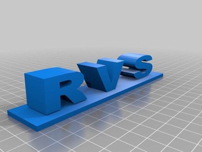 r v s logo della scuola La stampa 3d 3d print model - Mito3D