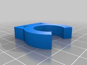 205 parametrico poli cavo di clip organizzazione su misura 3d print model - Mito3D