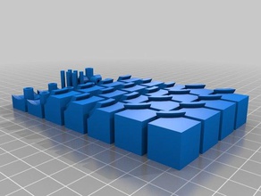 el cubo de rubik los componentes La impresión en 3d juego puzzle rubiks cube juguete 3d print model - Mito3D