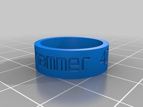 warhammer anillo los anillos personalizado 3d print model - Mito3D