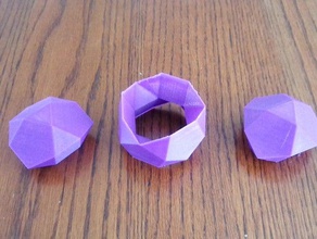 icosidodecaedro peças arte da matemática dissecção johnson poliedros poliedro toro 3d print model - Mito3D