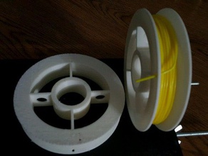customizable filament wire spool wheel creator 3d printer accessories customizer filamentchallenge 3d print model - Mito3D