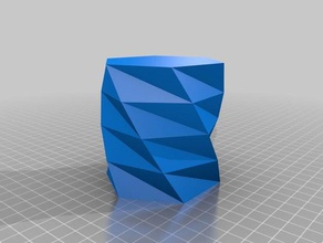6 côté du cylindre polygone vase les conteneurs personnalisé 3d print model - Mito3D
