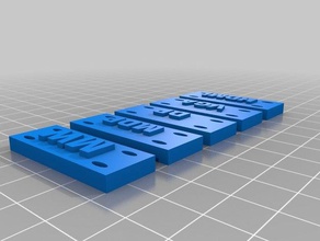 mw etichette per i cavi La stampa 3d cavo la gestione dei etichetta 3d print model - Mito3D