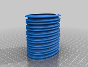 many circle vase 3d printing 3d print model - Mito3D