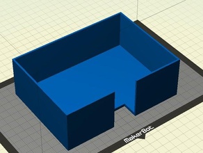 box din a6 Papier office equipment paperbox 3d print model - Mito3D