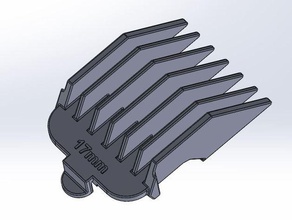 wahl hair clipper 17mm comb replacement parts 3d print model - Mito3D