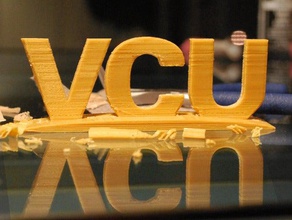 vcu logotipo signos y logotipos estado libre asociado el los carneros richmond la tipografía de universidad ucv vcuarts virginia 3d print model - Mito3D
