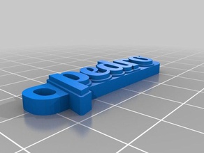 özelleştirilmiş hd etiket adı anahtarlığım organizasyon 3d print model - Mito3D