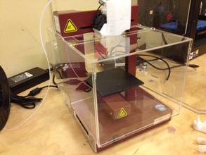 minor changes plexiglas enclosure up plus afinia 3d printer accessories 3d print model - Mito3D