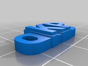 özelleştirilmiş hd etiket adı anahtarlığım organizasyon 3d print model - Mito3D