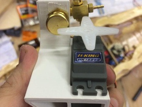 servo+clippard valve holder robotics clippard servo mount 3d print model - Mito3D