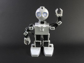 jd humanóide construído ez-bits clipe juntos robótica arduino câmera ez-robô raspberry pi robô servo curta 3d print model - Mito3D