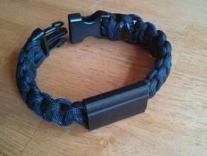 fitbit flex paracord braccialetto bracciali activity tracker 3d print model - Mito3D