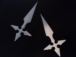 kingdom hearts - larxene's blades props cosplay knives prop 3d print model - Mito3D