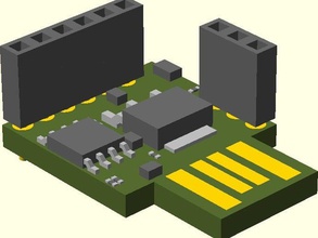 digispark - Elektronik arduino openscad 3d print model - Mito3D