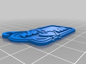 corazon mari mar llaveros personalizado 3d print model - Mito3D
