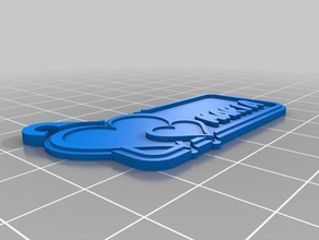 corazon maria Anahtarlık özelleştirilmiş 3d print model - Mito3D