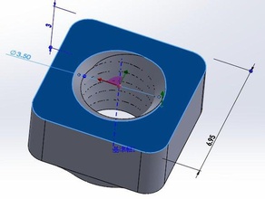 m3 m4 tuerca cuadrada de 2020 herramientas kossel 3d print model - Mito3D
