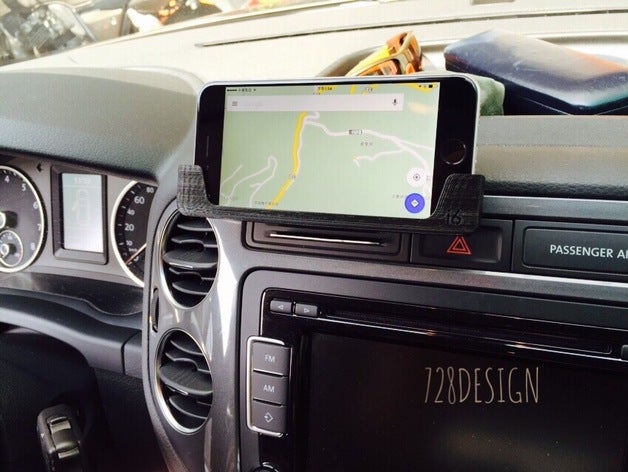 el iphone 6 plus titular de la vw tiguan teléfono móvil tarjeta iphone6plus mobilephoneholder pie volkswagen 3D print model - Mito3D