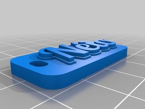 n io organización personalizado 3d print model - Mito3D