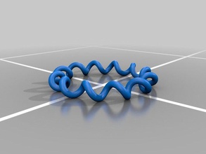ring-helix math Kunst 3d print model - Mito3D