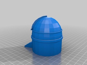 palomar observatory Gebäude Strukturen 3d print model - Mito3D