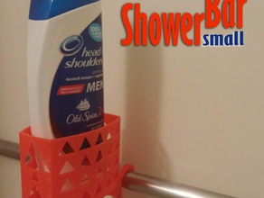showerbar - small edition shower caddy bathroom shampoo accessories bar 3d print model - Mito3D