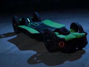 faraday motion electric research vehicle 3d printable onda core modification automotive skateboard open source wheeled 3d print model - Mito3D