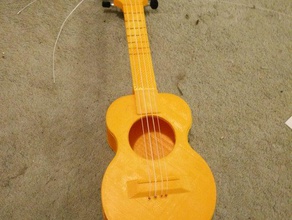 small printable ukulele music guitar insturment 3d print model - Mito3D