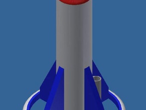 small model rocket models 3d 3dmodel printer printing rocketry rockets 3d print model - Mito3D