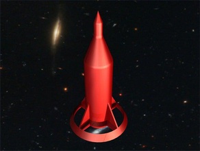 toy rocket & game accessories 3d printer parts fly flying launch model rocketry rockets motor part rocketship ship space sprocket toys 3d print model - Mito3D