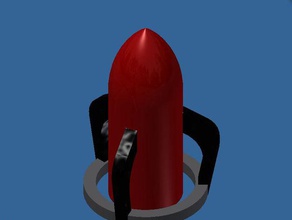 toy rocket 3d printing model part rockets rocketship space 3d print model - Mito3D