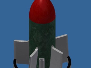 rocket 3d printing model modular motor part parts toy wings 3d print model - Mito3D
