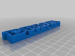 brian Buchstaben Skulpturen kundengebundene 3d print model - Mito3D