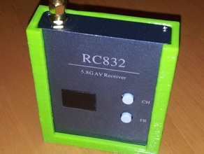 boscam rc832 58 g fpv av ricevitore caso base dx6i r c i veicoli 58ghz la il spektrum trasmettitore 3d print model - Mito3D
